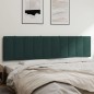 vidaXL Cabecero de cama acolchado terciopelo verde oscuro 200 cm vidaXL Cabecero de cama acolchado terciopelo verde oscuro 200 cm