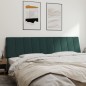 vidaXL Cabecero de cama acolchado terciopelo verde oscuro 200 cm vidaXL Cabecero de cama acolchado terciopelo verde oscuro 200 cm