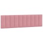 vidaXL Cabecero de cama acolchado terciopelo rosa 180 cm vidaXL Cabecero de cama acolchado terciopelo rosa 180 cm