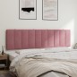 vidaXL Cabecero de cama acolchado terciopelo rosa 180 cm vidaXL Cabecero de cama acolchado terciopelo rosa 180 cm