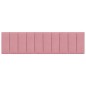 vidaXL Cabecero de cama acolchado terciopelo rosa 180 cm vidaXL Cabecero de cama acolchado terciopelo rosa 180 cm