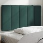 vidaXL Cabecero de cama acolchado terciopelo verde oscuro 80 cm vidaXL Cabecero de cama acolchado terciopelo verde oscuro 80 cm