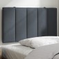 vidaXL Cabecero de cama acolchado terciopelo gris oscuro 80 cm vidaXL Cabecero de cama acolchado terciopelo gris oscuro 80 cm