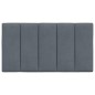 vidaXL Cabecero de cama acolchado terciopelo gris oscuro 80 cm vidaXL Cabecero de cama acolchado terciopelo gris oscuro 80 cm