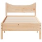 vidaXL Estructura de cama madera maciza de pino 100x200 cm vidaXL Estructura de cama madera maciza de pino 100x200 cm