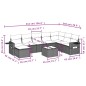 vidaXL Set de muebles de jardín 9 pzas y cojines ratán sintético gris vidaXL Set de muebles de jardín 9 pzas y cojines ratán sintético gris