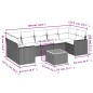vidaXL Set de sofás de jardín 8 pzas y cojines ratán sintético gris vidaXL Set de sofás de jardín 8 pzas y cojines ratán sintético gris
