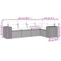 vidaXL Set de muebles de jardín 5 pzas y cojines ratán sintético negro vidaXL Set de muebles de jardín 5 pzas y cojines ratán sintético negro