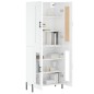 vidaXL Aparador alto madera contrachapada blanco brillo 69,5x34x180 cm vidaXL Aparador alto madera contrachapada blanco brillo 69,5x34x180 cm