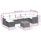 vidaXL Set de sofás de jardín 8 piezas y cojines ratán sintético negro vidaXL Set de sofás de jardín 8 piezas y cojines ratán sintético negro