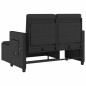 vidaXL Sillón reclinable de jardín con cojines ratán sintético negro vidaXL Sillón reclinable de jardín con cojines ratán sintético negro