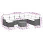 vidaXL Set de sofás de jardín 9 pzas con cojines ratán sintético beige vidaXL Set de sofás de jardín 9 pzas con cojines ratán sintético beige