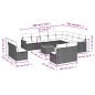 vidaXL Set sofás de jardín con cojines 13 pzas ratán sintético beige vidaXL Set sofás de jardín con cojines 13 pzas ratán sintético beige