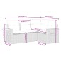 vidaXL Juego de sofás jardín con cojines 4 pzas ratán sintético beige vidaXL Juego de sofás jardín con cojines 4 pzas ratán sintético beige