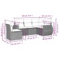 vidaXL Set de muebles de jardín 5 pzas y cojines ratán sintético negro vidaXL Set de muebles de jardín 5 pzas y cojines ratán sintético negro