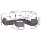 vidaXL Set sofás de jardín 7 piezas y cojines ratán sintético beige vidaXL Set sofás de jardín 7 piezas y cojines ratán sintético beige