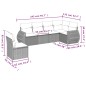 vidaXL Set de sofás de jardín 6 piezas y cojines ratán sintético negro vidaXL Set de sofás de jardín 6 piezas y cojines ratán sintético negro