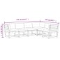 vidaXL Set de sofás jardín 6 pzas con cojines madera pino marrón cera vidaXL Set de sofás jardín 6 pzas con cojines madera pino marrón cera