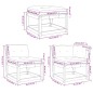 vidaXL Juego sofás jardín 6 pzas con cojines madera maciza pino blanco vidaXL Juego sofás jardín 6 pzas con cojines madera maciza pino blanco