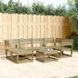 vidaXL Juego de sofás de jardín 6 piezas madera de pino impregnada vidaXL Juego de sofás de jardín 6 piezas madera de pino impregnada
