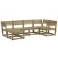 vidaXL Juego de sofás de jardín 6 piezas madera de pino impregnada vidaXL Juego de sofás de jardín 6 piezas madera de pino impregnada