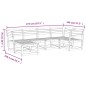 vidaXL Juego de sofás de jardín 6 piezas madera de pino impregnada vidaXL Juego de sofás de jardín 6 piezas madera de pino impregnada