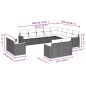 vidaXL Set de sofás de jardín 12 piezas cojines ratán sintético negro vidaXL Set de sofás de jardín 12 piezas cojines ratán sintético negro