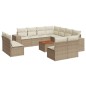 vidaXL Set de sofás de jardín 12 pzas y cojines ratán sintético marrón vidaXL Set de sofás de jardín 12 pzas y cojines ratán sintético marrón