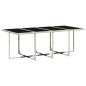 vidaXL Set comedor de jardín 9 pzas cojines ratán sintético gris claro vidaXL Set comedor de jardín 9 pzas cojines ratán sintético gris claro