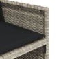 vidaXL Set comedor de jardín 9 pzas cojines ratán sintético gris claro vidaXL Set comedor de jardín 9 pzas cojines ratán sintético gris claro