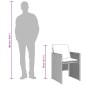vidaXL Set comedor de jardín 9 pzas cojines ratán sintético gris claro vidaXL Set comedor de jardín 9 pzas cojines ratán sintético gris claro