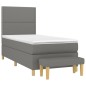 vidaXL Cama box spring con colchón tela gris oscuro 90x200 cm vidaXL Cama box spring con colchón tela gris oscuro 90x200 cm