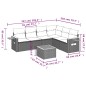vidaXL Set sofás de jardín 7 piezas y cojines ratán sintético beige vidaXL Set sofás de jardín 7 piezas y cojines ratán sintético beige