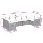 vidaXL Set de comedor de jardín 7 pzas y cojines ratán sintético negro vidaXL Set de comedor de jardín 7 pzas y cojines ratán sintético negro