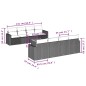 vidaXL Set de sofás de jardín 8 piezas y cojines ratán sintético negro vidaXL Set de sofás de jardín 8 piezas y cojines ratán sintético negro