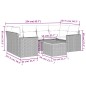 vidaXL Set sofás de jardín 7 piezas y cojines ratán sintético beige vidaXL Set sofás de jardín 7 piezas y cojines ratán sintético beige