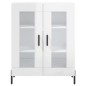 vidaXL Aparador alto madera contrachapada blanco brillo 69,5x34x180 cm vidaXL Aparador alto madera contrachapada blanco brillo 69,5x34x180 cm