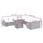 vidaXL Set de sofás de jardín 11 pzas y cojines ratán sintético negro vidaXL Set de sofás de jardín 11 pzas y cojines ratán sintético negro