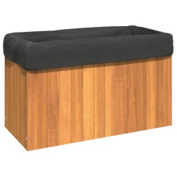 vidaXL Jardinera de madera maciza de acacia 59x27,5x35 cm