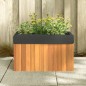 vidaXL Jardinera de madera maciza de acacia 59x27,5x35 cm vidaXL Jardinera de madera maciza de acacia 59x27,5x35 cm