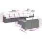 vidaXL Set de sofás de jardín 9 pzas con cojines ratán sintético beige vidaXL Set de sofás de jardín 9 pzas con cojines ratán sintético beige