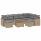 vidaXL Juego de sofás jardín con cojines beige 10 pzas ratán sintético vidaXL Juego de sofás jardín con cojines beige 10 pzas ratán sintético