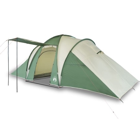 vidaXL Tienda de campaña 6 personas tafetán 185T verde 576x238x193 cm