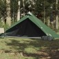 vidaXL Tienda de campaña 1 persona tafetán 185T verde 255x153x130 cm