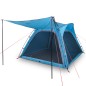 vidaXL Tienda de campaña 4 personas tafetán 185T azul 240x221x160 cm