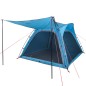 vidaXL Tienda de campaña 4 personas tafetán 185T azul 240x221x160 cm