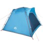 vidaXL Tienda de campaña 4 personas tafetán 185T azul 240x221x160 cm