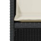 vidaXL Mesita y sillas con cojines 3 piezas ratán sintético negro vidaXL Mesita y sillas con cojines 3 piezas ratán sintético negro