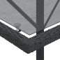 vidaXL Mesita y sillas con cojines 3 piezas ratán sintético negro vidaXL Mesita y sillas con cojines 3 piezas ratán sintético negro