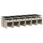 vidaXL Set comedor jardín y cojines 13 pzas ratán sintético gris claro vidaXL Set comedor jardín y cojines 13 pzas ratán sintético gris claro